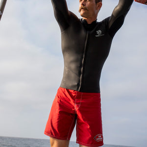 BING X BIRDWELL NOSERIDER TRUNKS - RED