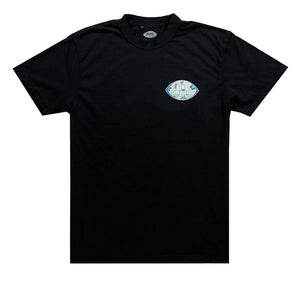 FLORAL CAT EYE S/S T-SHIRT BLACK