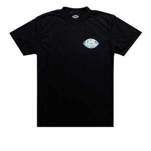 FLORAL CAT EYE S/S T-SHIRT BLACK